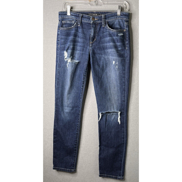 Joe's Womens Jeans Size 28 Skinny Lucille Ankle Distressed Blue Denim Stretch - Picture 7 of 12